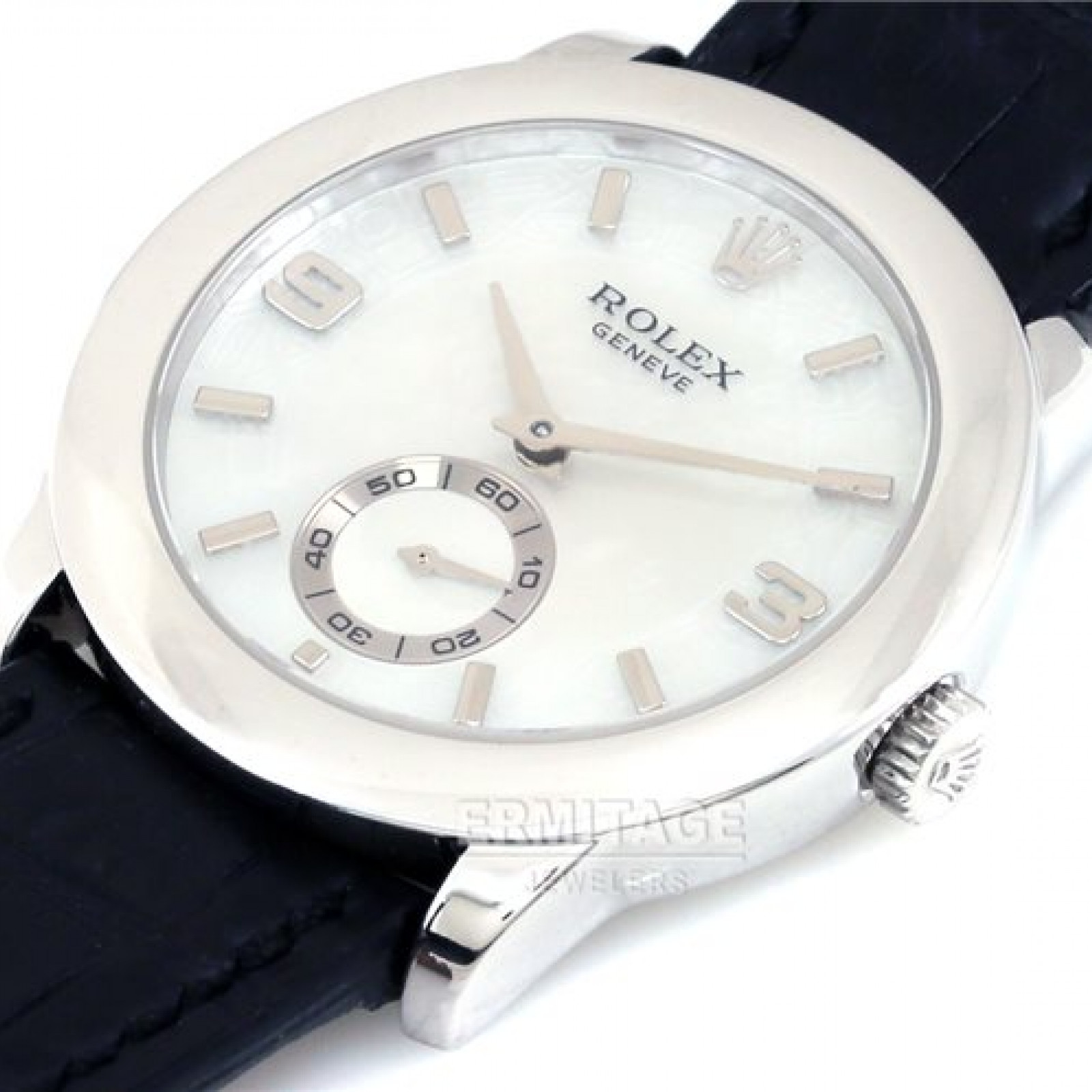 Pre-Owned Rolex Cellini 5240 with White Mother Of Pearl Dial